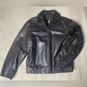 Black Banana Republic Genuine Leather Jacket S
